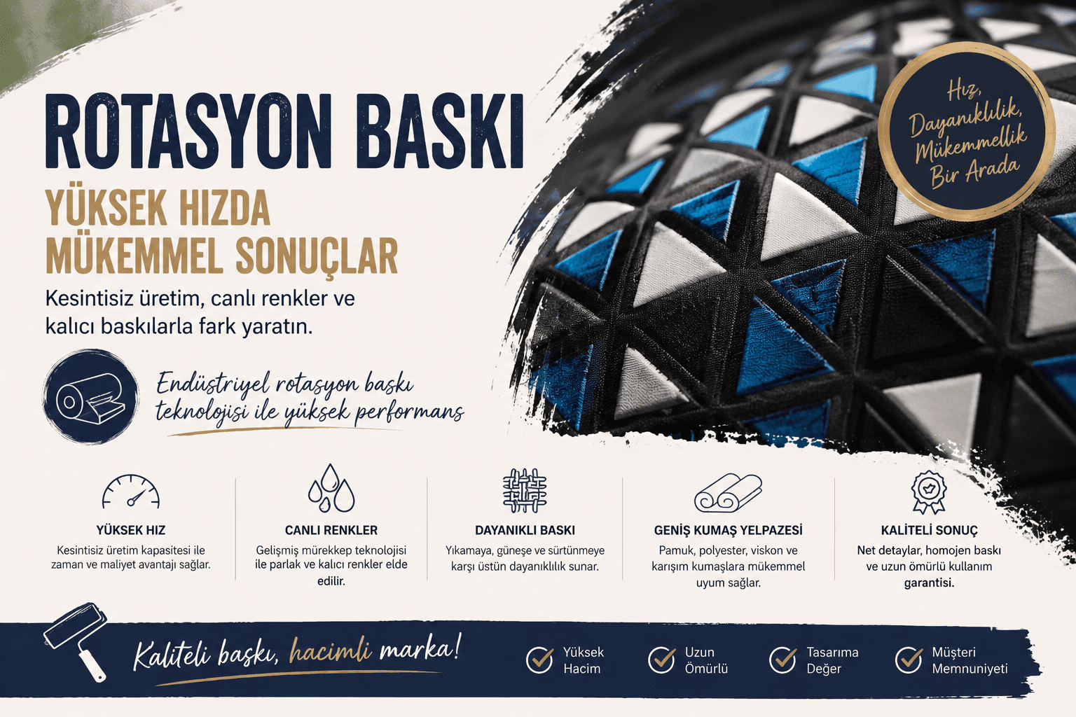 Tekstilde Kesintisiz Güç: Rotasyon Baskı Nedir, Nerelerde Kullanılır?